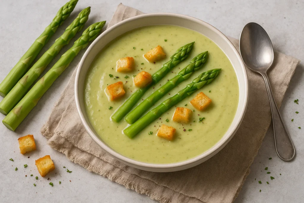 Kremna juha iz špargljev Kremna juha iz špargljev
